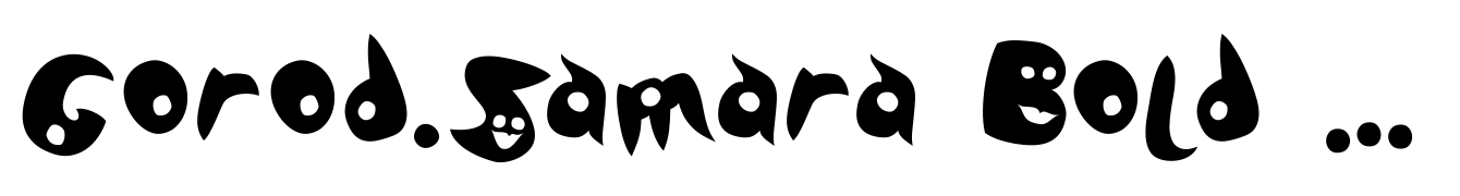 Gorod.Samara Bold Italic